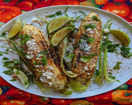 A wholesome plate of traditional Mexican food with vegetables